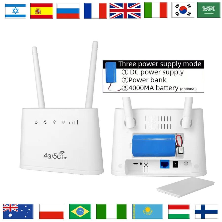 4000mAh ͸ Mifi   LTE CPE Ʈŷ 300Mbps, SIM ī ,  2.4GHz  ֽ, 4G  